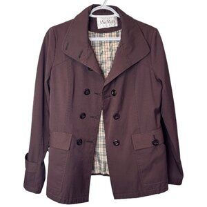 MaxMara brown double-breasted jacket size M